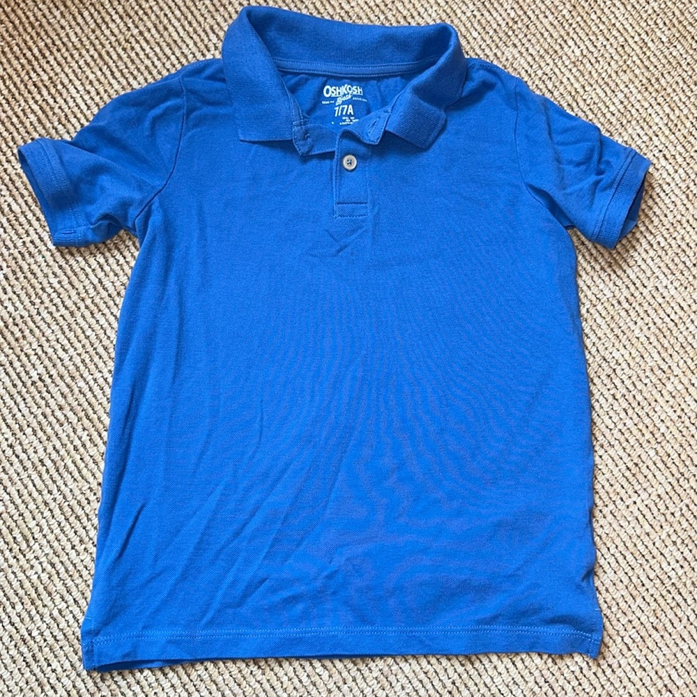OshKosh boys size 7 blue polo shirt